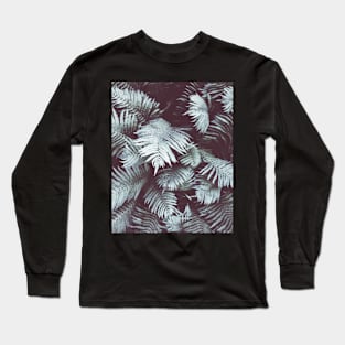 Fern,Tropical leaves, Green leaves, Leaf, Modern art, Wall art, Print, Minimalistic, Modern, Scandinavian print Long Sleeve T-Shirt